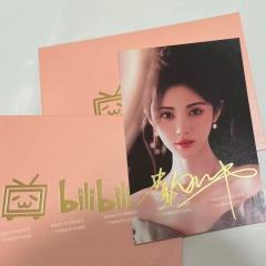 鞠婧祎签名照｜千岛