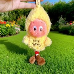 一发入魂背着太阳跑🥰🥰🥰蓬松的黄色毛绒，粉色脸蛋配大大