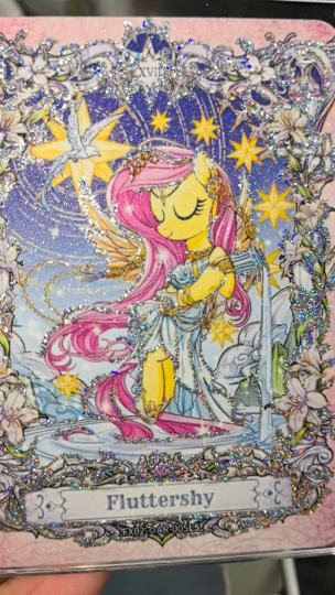 小马宝莉繁星二弹柔柔AR手工自制卡✨超级闪！！ @樱瑞手绘 精美繁星镭射设计，闪闪粉色系梦幻风格，bulingbuling✨