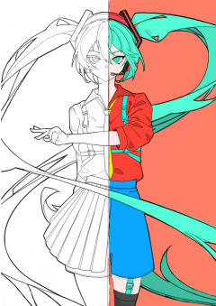 和发小的合绘be like 左发小右我