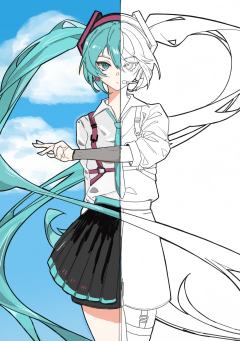 和发小的合绘be like 左发小右我