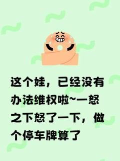 这个娃，已经没有办法维权啦～一怒之下怒了一下，做个停车牌算了