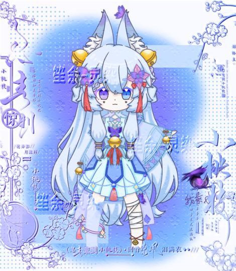 新oc新鲜出炉啦，有没有宝宝帮忙想想名字呀🌹😋亲友: @斐弥  可爱的小宝: @小情酱滴妈咪冰少/. 