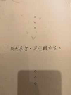 “顺天承意，要世间俯首。”

剧本：《无名》
店家：卡皮巴拉