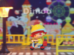 Dimoo社会大学系列的拍摄共用了11个场景，有许多细节和小