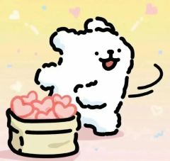 线条小狗可爱的头像来了