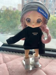 运气爆棚福袋抽中，特别可爱，拽拽的，之前在泡泡买的elsa，