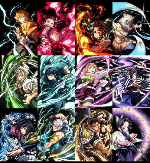 “致敬我们 鱼死网破的胜利 ”
“粉蝶去，紫蝶追，幼蝶欲去被拦回”
“九柱最大の才27，最小の也才14”
“哪有什么鬼杀队，不过是一群拿着日轮刀的孩子替前辈完成未完成の遗愿罢了”
“记住，炭仍燃”
"