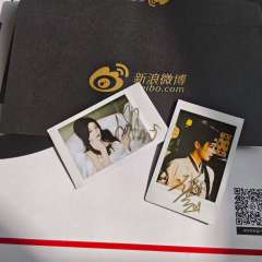 白鹿 拍立得签名照