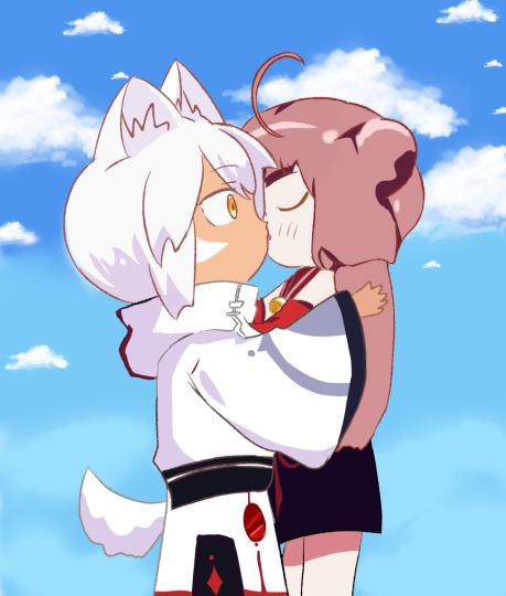 画的仿画风亲亲