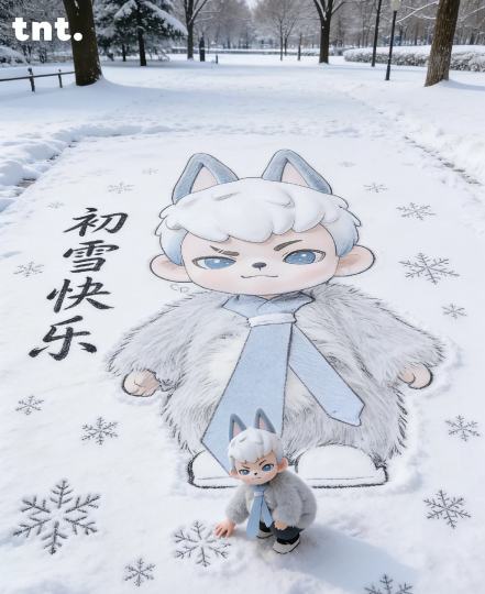 冷酷小狗 初雪快乐！