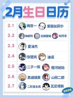 二次元角色2月生日日历❗生贺筹备中👉

老师们准备如何为你