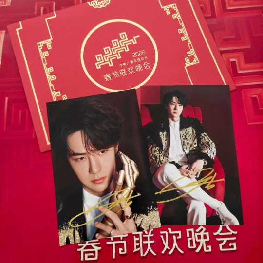 王一博 春晚签名照