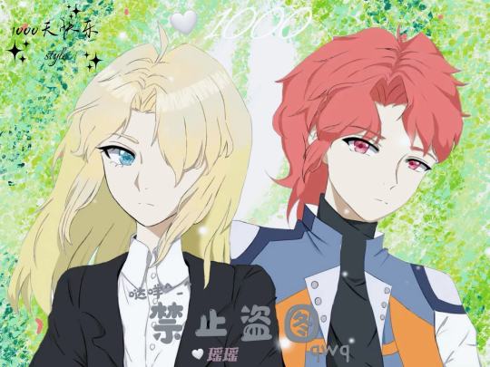 老铁1000天了呦，求你们别说稿件不好了呗我喜欢就行我觉得挺好（背景纯不会画下画的）#爆裂飞车#爆裂飞车甘宁爱情向梦女#爆裂飞车凯飒亲情向梦女#自行避雷