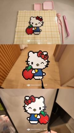 超简单的苹果kitty 适合新手拼～
喜欢的宝子快来拼拼看
