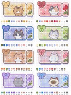 ⏰今日热门图纸：小猫船票！
现在最火最萌的小猫船票拼豆
在千