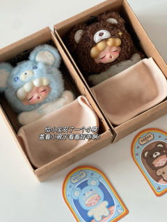 这套mini毛绒挂件敲可爱~ 每一个都有独特的性格设定 豆袋