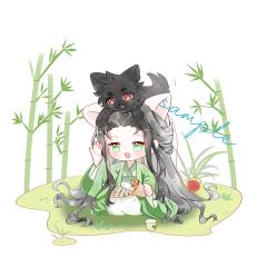 是盲盒稿件，p1是一键出图画的，p2是根据单主大人建议修改的