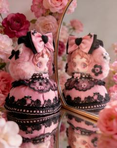 美乐蒂走一个甜酷风吧🆒
罕见的黑粉配色娃衣搭配美乐蒂
效果