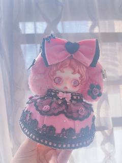 美乐蒂走一个甜酷风吧🆒
罕见的黑粉配色娃衣搭配美乐蒂
效果