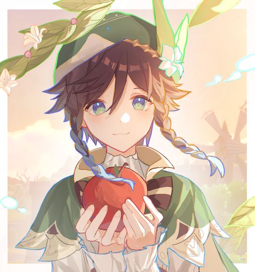 不是原神画风这张可以拿，禁止商用/溫梦，拼cp图（这个被我看见别怪我骂你啊啊啊！）