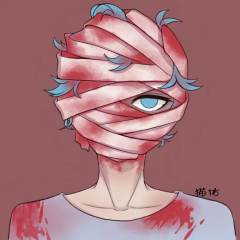 之前圣诞画的摸鱼，还有一个很古早的摸鱼，有模版哦，主页还要公