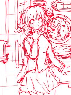 五姐妹的生日贺图，本来想只画5张的结果多画了一些拆分虽然提前