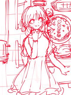 五姐妹的生日贺图，本来想只画5张的结果多画了一些拆分虽然提前