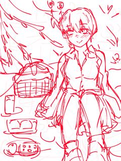 五姐妹的生日贺图，本来想只画5张的结果多画了一些拆分虽然提前