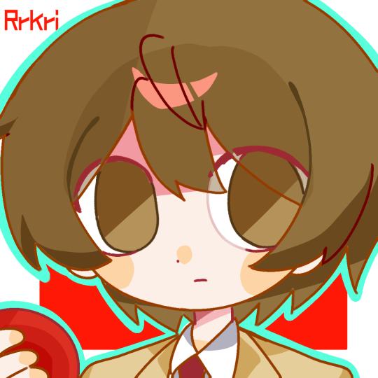 一个棕色头发的男人手里拿着苹果看着镜头（依旧死线战士）