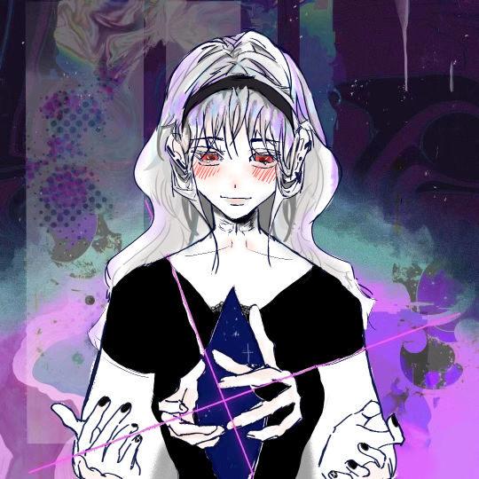 坂本day oc🔳北泽晴子🔲是自产妈，用模板比较多此女白睫赤瞳，喜欢戴发箍㊙️详细设定在主页✅求求大家看看主页帮帮过审好不好(>﹏<)