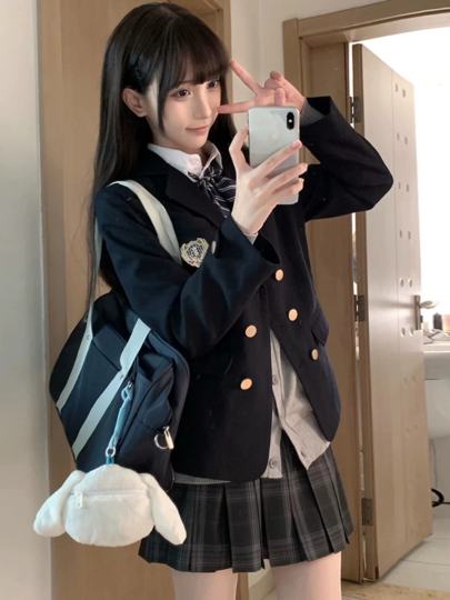 花千猪星屿高外套裙子领结 L码