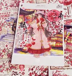 我是以拼贴为主，以前初中做手帐还可以写写日记，有感而发，现在