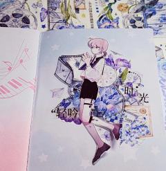 我是以拼贴为主，以前初中做手帐还可以写写日记，有感而发，现在