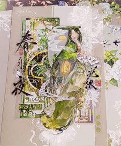 我是以拼贴为主，以前初中做手帐还可以写写日记，有感而发，现在