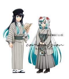 和师父同款服装～
	
丢个库存，超喜欢无一郎这个柄图，这不得