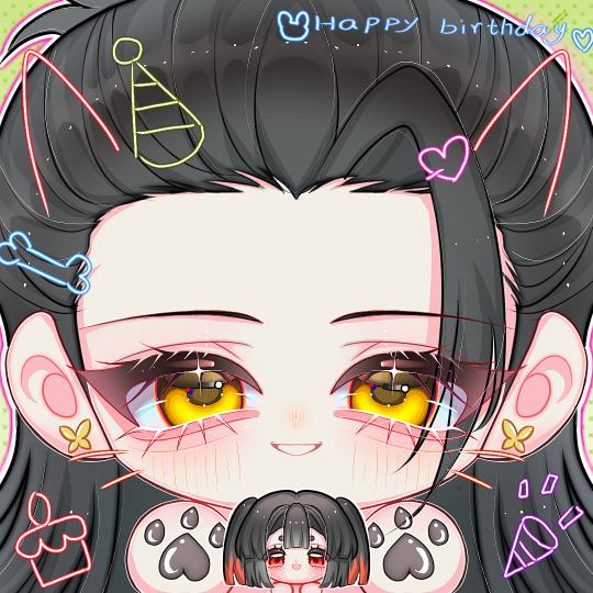 生日快乐夏油杰～（嗯我自己画的那张还没画完呃 实在不行过两天的吧