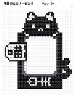 当当！拼豆子今天为大家带来的是四枚
既可爱又实用的打卡框拼豆