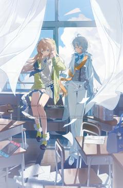 女神的插图进化史（p1今年一月，p2去年十月，p3去年七月）