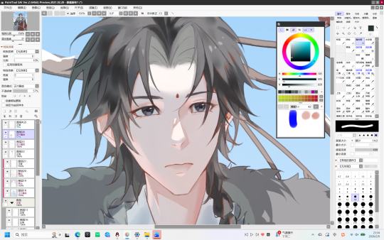 最近在学画插，还是同人