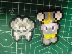 最近迷上了拼豆，当做出卡满赠刚刚好