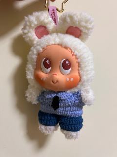 星星人奶油兔兔耳机包，现在是一只完整的兔兔啦，甚至还有个兔尾