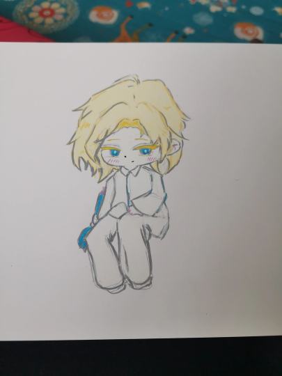 证明他或她正在……（暗恋你）（me画的上面那个，我同桌是不是快……噶了我了