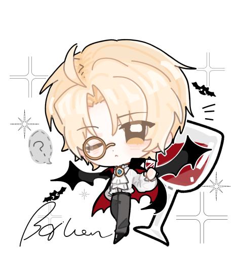 把期中考时候画的柏闻重新画了一遍oio