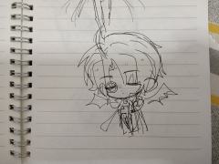 把期中考时候画的柏闻重新画了一遍oio