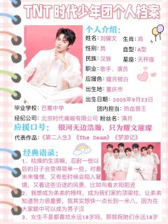 重庆｜爆米花专属🍿时代少年团个人档案✅