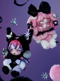 ⏰SKULLPANDA×美乐蒂&酷洛米毛绒公仔挂件发售信息：