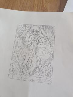 魔法少女小圆的oc，名叫依沙琳西奈，还有个是他的魔女化（禁盗