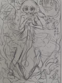 魔法少女小圆的oc，名叫依沙琳西奈，还有个是他的魔女化（禁盗