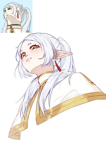 老资历魔法使画起来好难。主要是仰视我不会画，画的太少了几乎没有😢